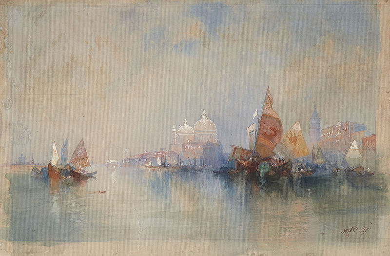 File:Moran, Thomas, Venice, The Lagoon Looking toward Santa Maria della Salute, 1894.jpg