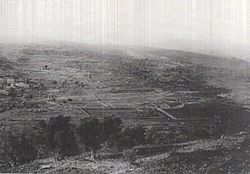 גיזרת הלחימה של בריגדה 230 (מהדיוויזיה ה-74). צולם על ידי חיילי הבריגדה בדרך ירושלים-שכם ולייד הכפרים יברוד ועין סיניא ממערב לבעל חצור