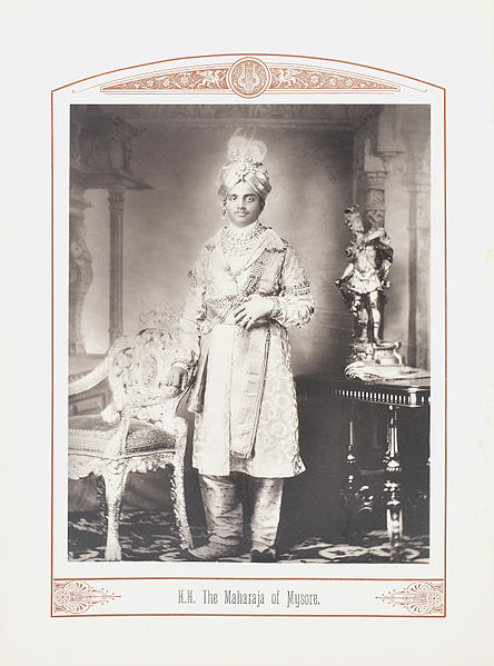 A portrait of Maharaja Krishnaraja Wadiyar IV. The king is hailed the maker of Modern Mysore