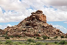 Mandhari karibu na Warmbad, Namibia