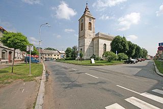 Nechanice Town in Hradec Králové, Czech Republic