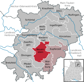 Poziția localității Neuenstein