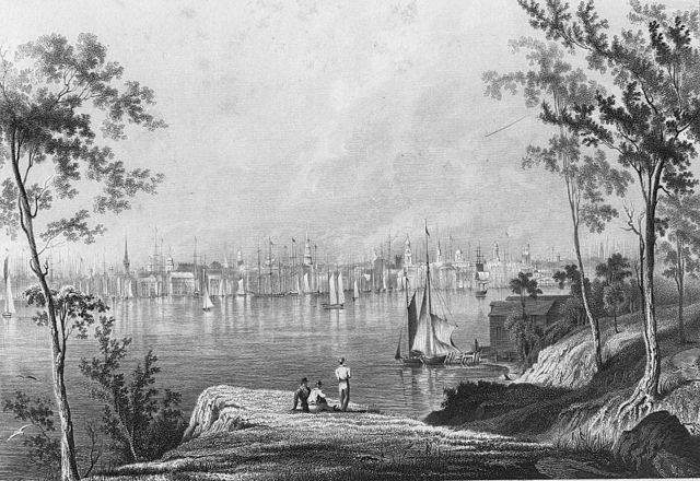 The view of New York City from Brooklyn Heights, (1778 – c. 1880)