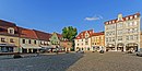 Market with buildings