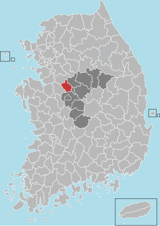 <span class="mw-page-title-main">Jincheon County</span> County in Hoseo, South Korea