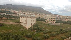 Pamje e qytetit në Maroku nga rruga N6