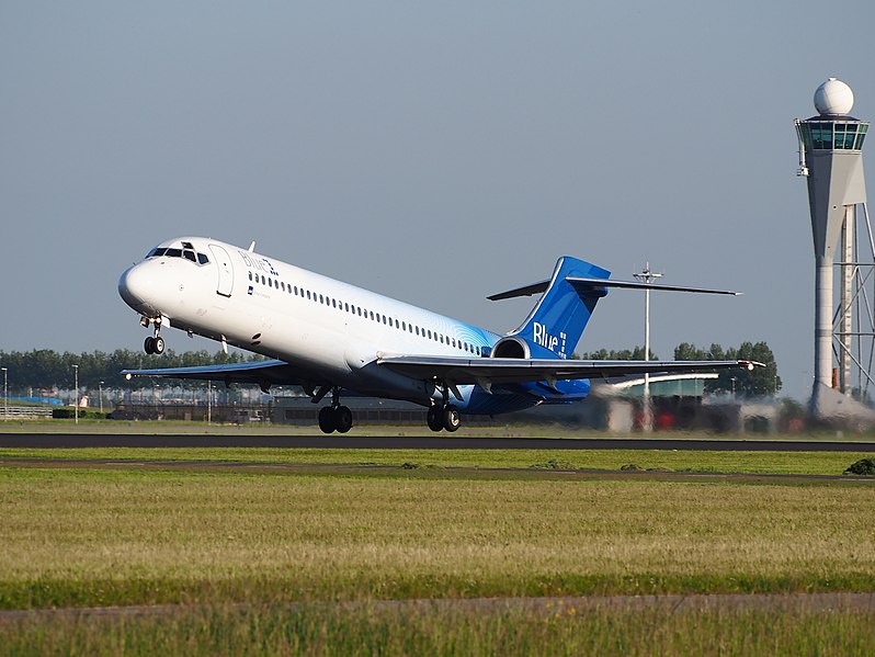 File:OH-BLJ Blue1 Boeing 717-23S - cn 55065, takeoff from Schiphol (AMS - EHAM), The Netherlands, 16may2014, pic-2.JPG