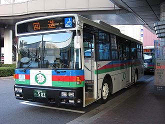 Ohmi Railway bus at Kusatsu OHMI Railway Bus 0582.jpg