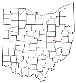Расположение Уэст-Лафайет, Огайо