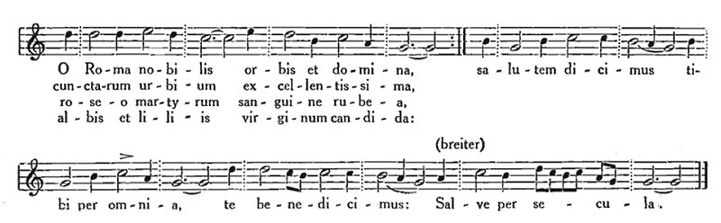 File:O Roma nobilis (rhythmization by Guido Adler).jpg