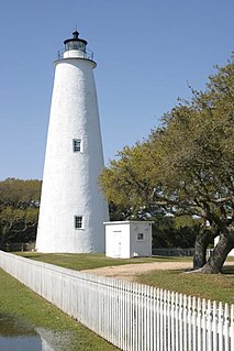 Ocracoke Light lighthouse in North Carolina, United States