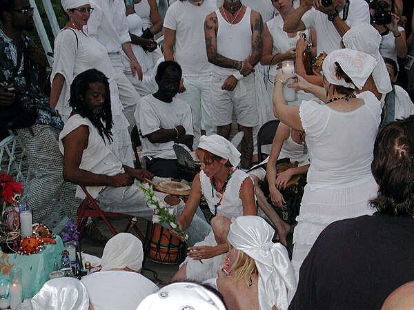 A Voodoo ritual in St. John's Bayou, New Orleans on St John's Eve 2007