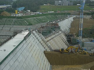 Okukubi Dam Dam in Kin, Okinawa