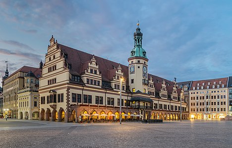 Old city hall of Leipzig, Saxony, Germany