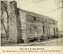 Original Building for Oak Hill School, former home of Choctaw Chief LeFlore Original Building for Oak Hill School, former home of Choctaw Chief LeFlore.jpg