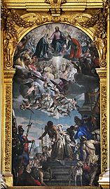 The martyrdom of Saint Justine by Veronese