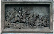 Relief showing Pajol leading a cavalry charge in the Battle of Montereau