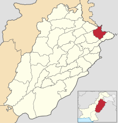 Distretto di Sialkot – Mappa