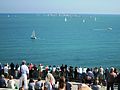 La regata vista dalla terrazza della scalinata del Passetto.