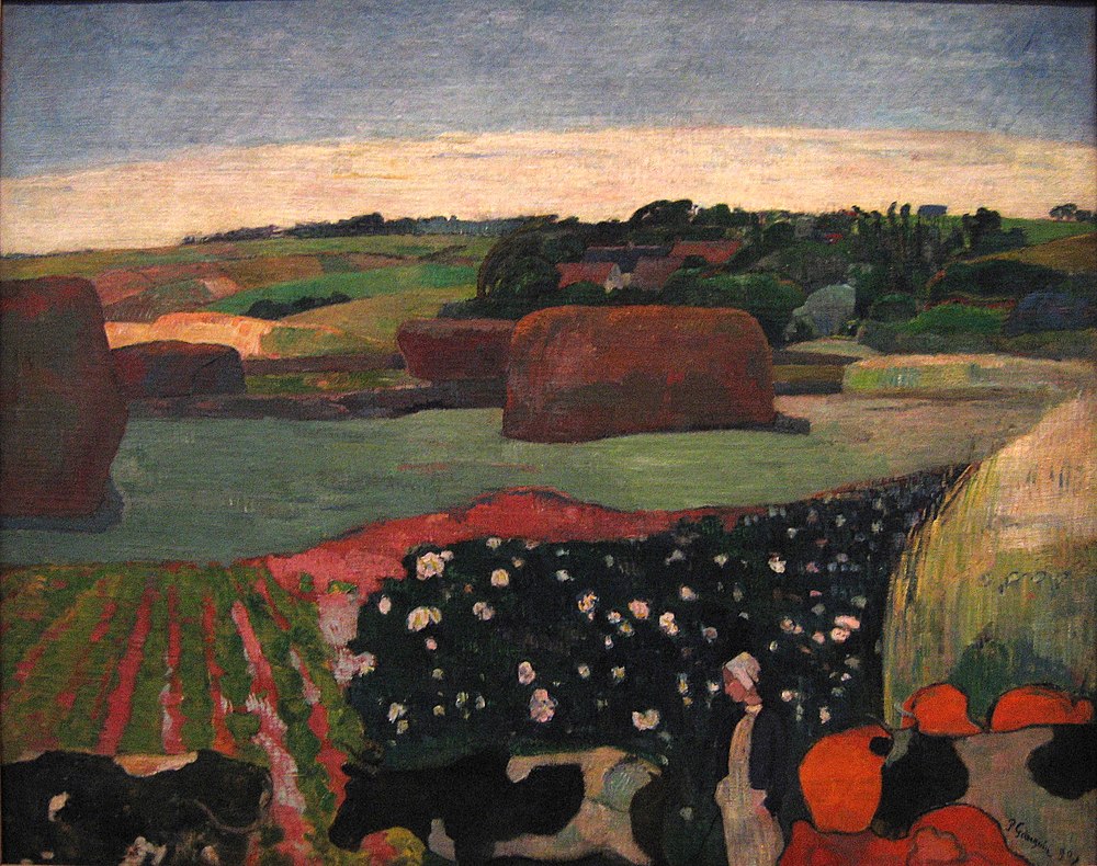 Reproduction of a painting by Paul Gauguin.