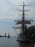 The Picton Castle on July 6, 2019 at the first Tall Ships festival in Buffalo, New York