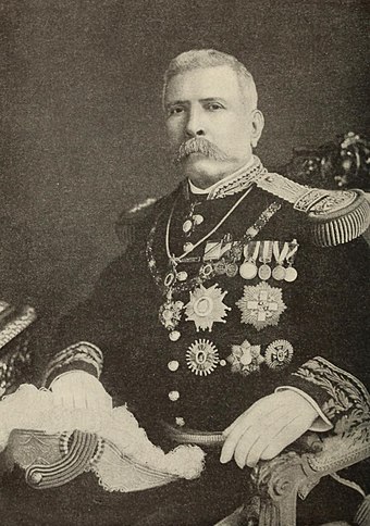 Porfirio Díaz ca. 1910 when he was 80 years old and in power since 1876