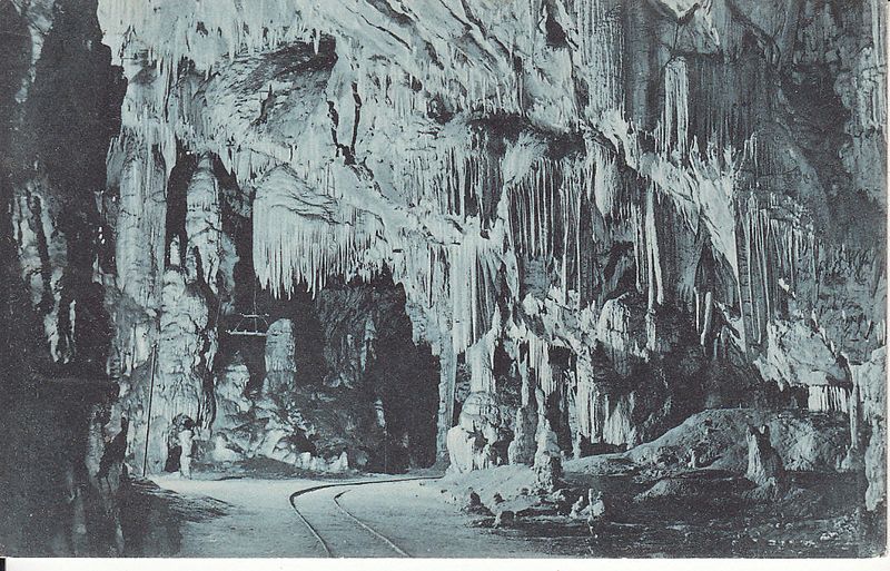 File:Postcard of Postojna Cave by Maks Šeber 1909.jpg