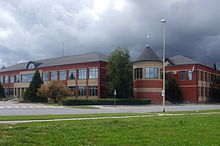 The Educational and Cultural Center of Hungarians in Croatia located in Osijek Prosvjetno-kulturni centar Madara u Hrvatskoj istokA.JPG