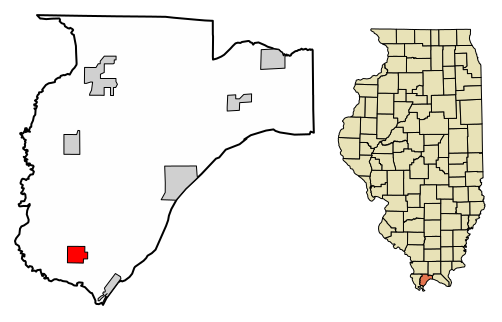 File:Pulaski County Illinois Incorporated and Unincorporated areas Mounds Highlighted.svg