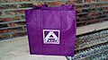Purple ALDI bag issued during their re-opening in Winschoten (2019) 02.jpg
