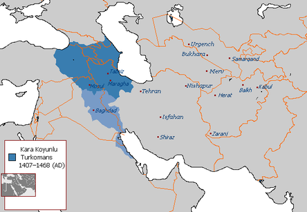 Imperi dels Qara Qoyunlu entre 1407 i 1468