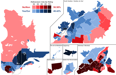 ไฟล์:Quebec referendum, 1995 - Results By Riding.svg