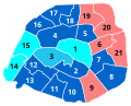 Résultats des élections législatives à Paris en 1988