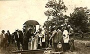 Official Inauguration and Driving of the Last Spike for the Railroad at Subiaco, June 30, 1909