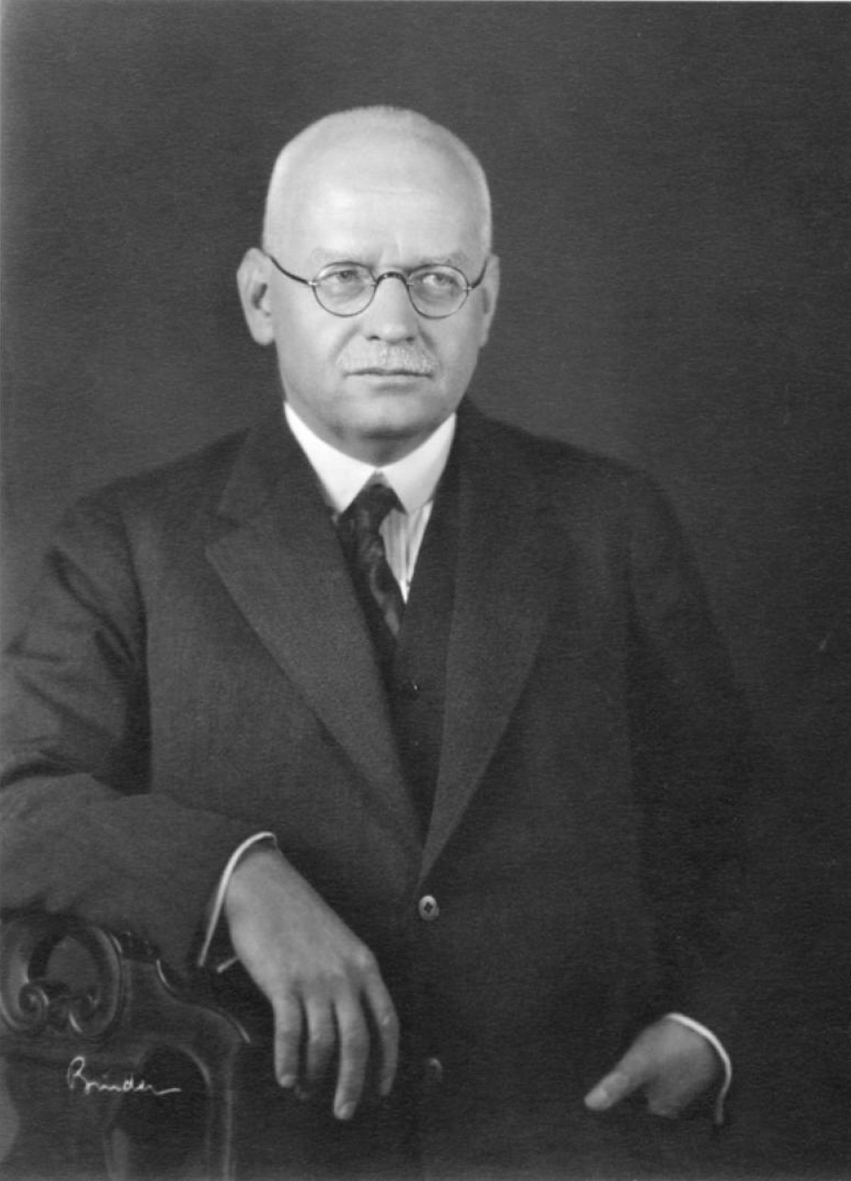 Portrait of Reichsbankpraesident Reichsminister Dr. Hjalmar