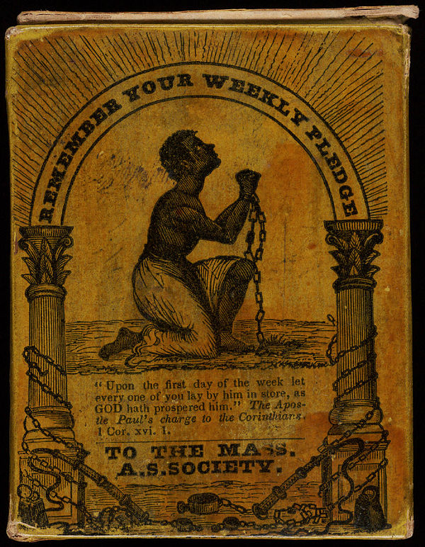 Collection box for the Massachusetts Anti-Slavery Society, c. 1850