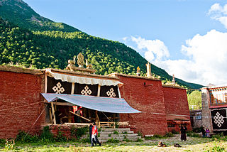 Reting Monastery building in Tanggu, China