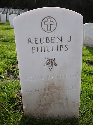 <span class="mw-page-title-main">Reuben Jasper Phillips</span> United States Marine Corps Medal of Honor recipient