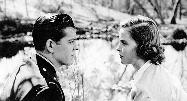 Brown (left) with Dorothy McGuire in Reward Unlimited, 1944