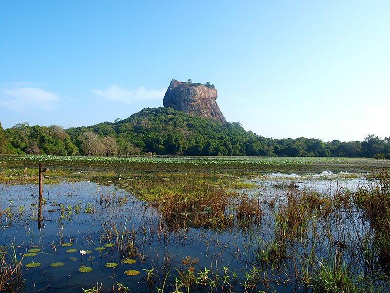 File:Rock Fortress 'Lion Rock', Sigiriya.jpg