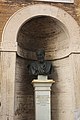 Busto de Miguel Ángel en la Basílica de San Pedro, en Ciudad del Vaticano, Roma.