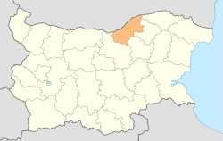 Location o Ruse Province in Bulgarie