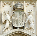 Royal Arms of England at King's College, Cambridge (cropped).jpg