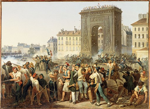 Révolution de 1830 - Combat de la Porte Saint-Denis - 28.07.1830