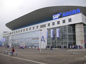 Die SAP Arena in Mannheim