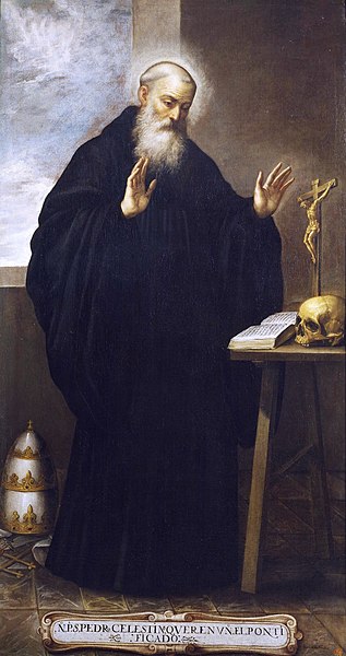 File:San Pedro Celestino, papa, de Bartolomé Román (Museo del Prado).jpg