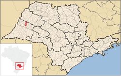 Umístění ve státě São Paulo