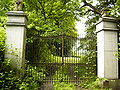 Gate of the park of Schloss Westerholt for recreational "Baut"