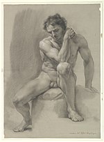 Thumbnail for File:Seated Nude Male MET DP819634.jpg