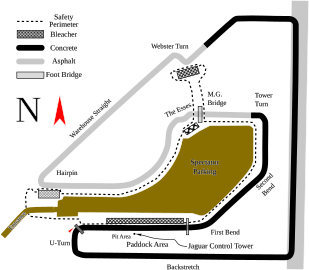 The track layout from 1952 to 1966 (1st variation)